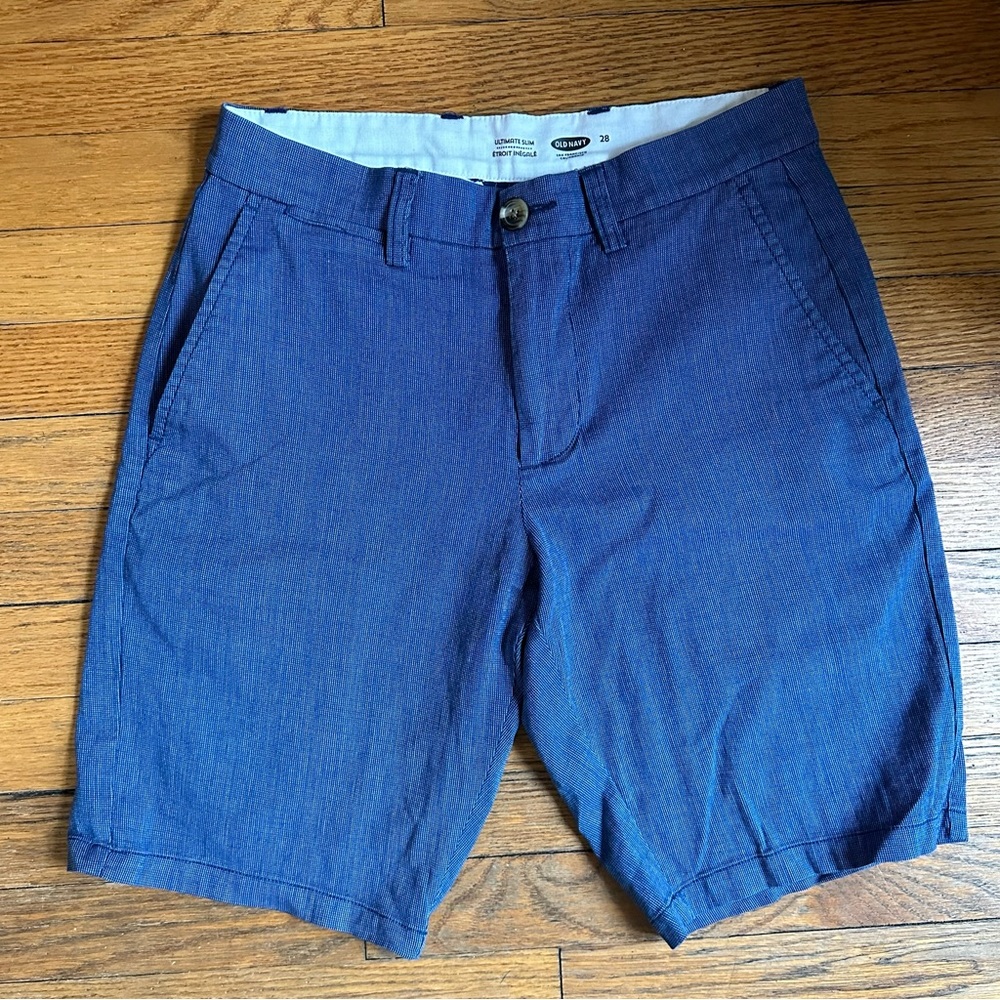 Ultimate Slim Mens Blue Shorts